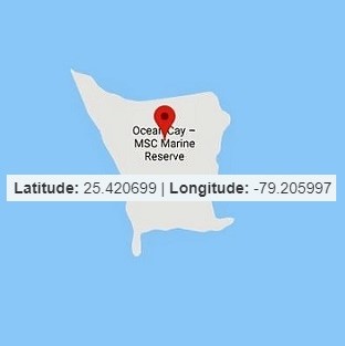 Hol található az MSC Ocean Cay sziget a Karib-térségben
